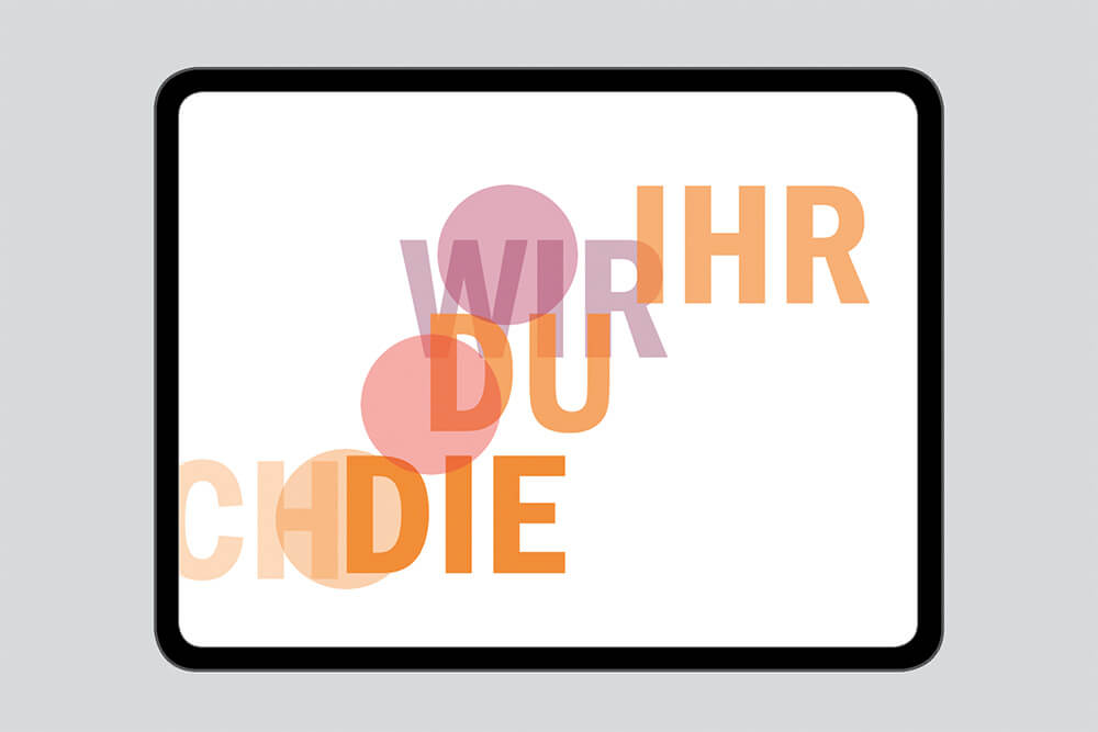 Vorschaubild Startseite, Typographische Web-Intro für Stiftung Mensch (Soziale Allianz)